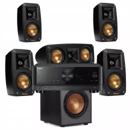 KLIPSCH THEATRE PACK R-100SW 5.1 + YAMAHA RX-V4A